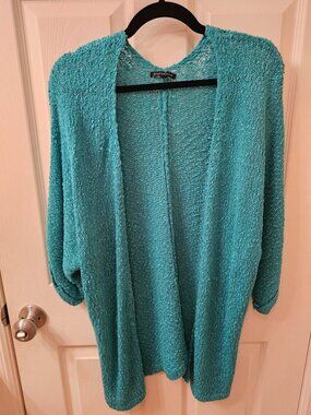 NWOT Staccato Medium Teal Green Cardigan